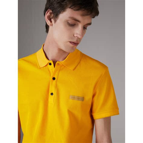 yellow burberry polo shirt